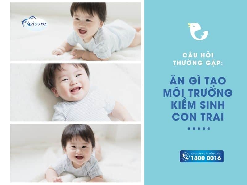 Câu hỏi thường gặp: Ăn gì để tạo môi trường kiềm sinh con trai?